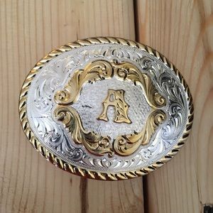 Silver Plated Belt Buckle